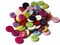 75 9mm Mixed Color Flat Round Buttons Plastic Two Hole Buttons